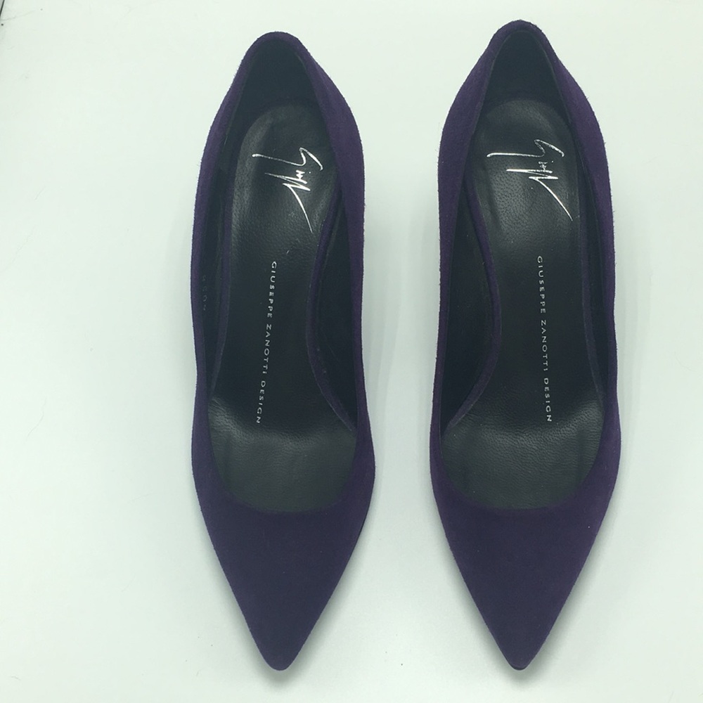 Purple Suede Giuseppe Zanotti Heels, Size 35